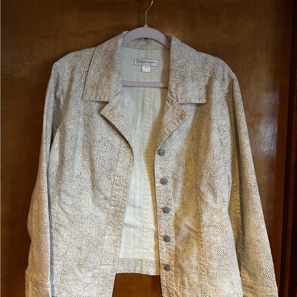 Christopher & Banks Beige Textured Blazer - Picture 2 of 9